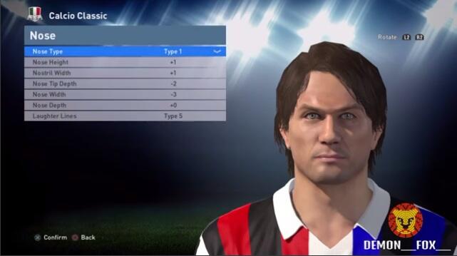 Panduan Face &quot;Player Classic&quot;, Pes Edit 2016