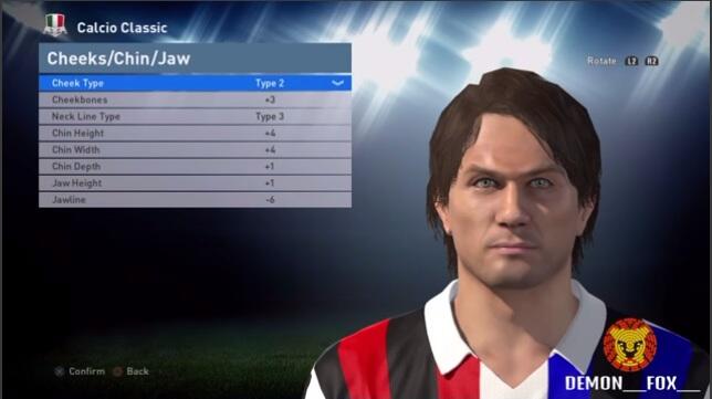 Panduan Face &quot;Player Classic&quot;, Pes Edit 2016