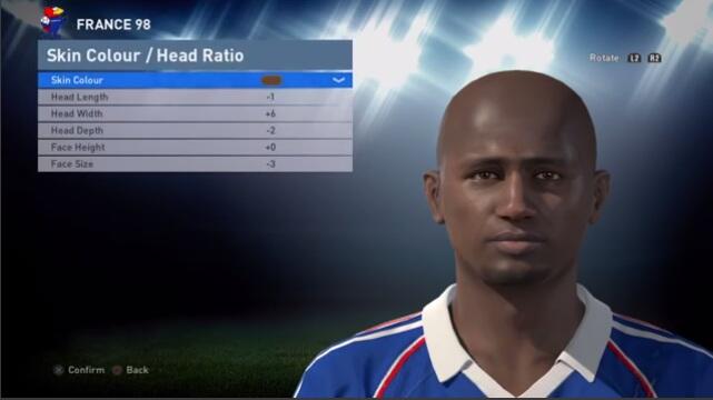 Panduan Face &quot;Player Classic&quot;, Pes Edit 2016