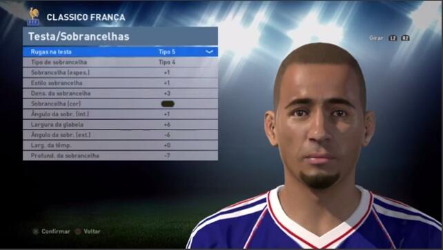 Panduan Face &quot;Player Classic&quot;, Pes Edit 2016