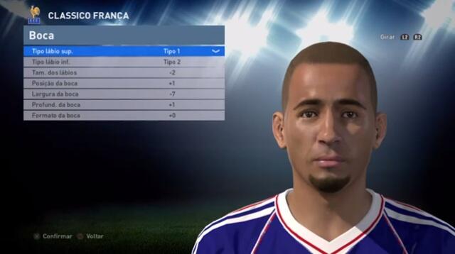 Panduan Face &quot;Player Classic&quot;, Pes Edit 2016