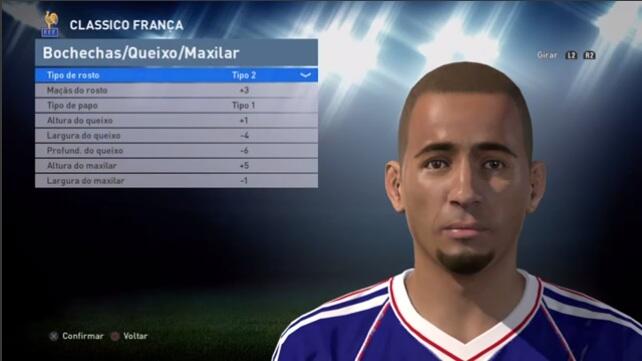 Panduan Face &quot;Player Classic&quot;, Pes Edit 2016