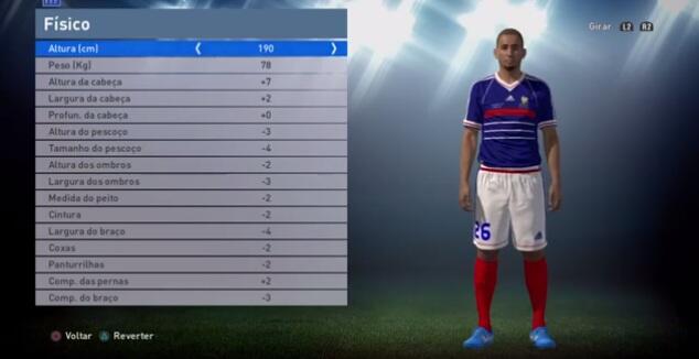 Panduan Face &quot;Player Classic&quot;, Pes Edit 2016