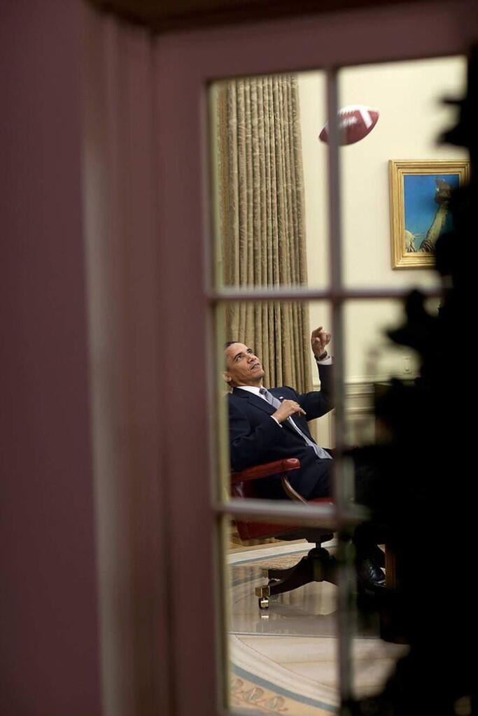 Foto Obama yang sedikit kocak