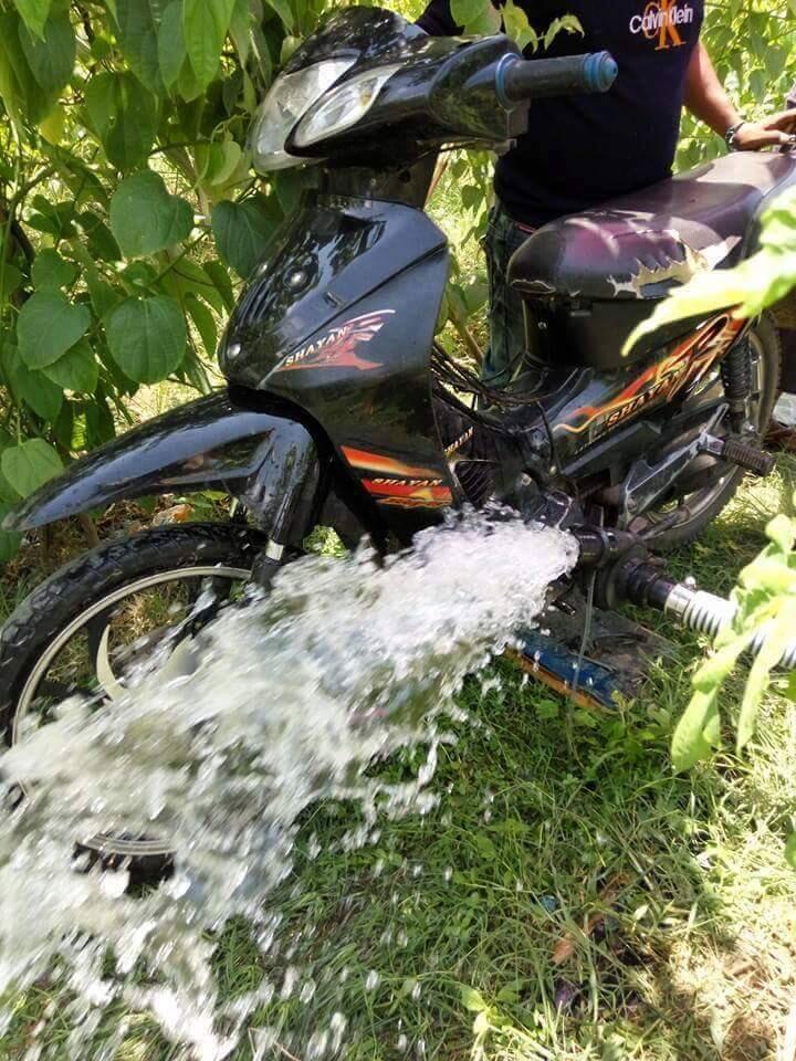Kreatifnya Petani Thailand Membuat Motor Jadi Pompa Air
