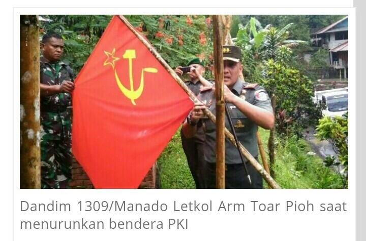 BENDERA PKI BERKIBAR DI TANAH MINAHASA,DANDIM AMBIL TINDAKA