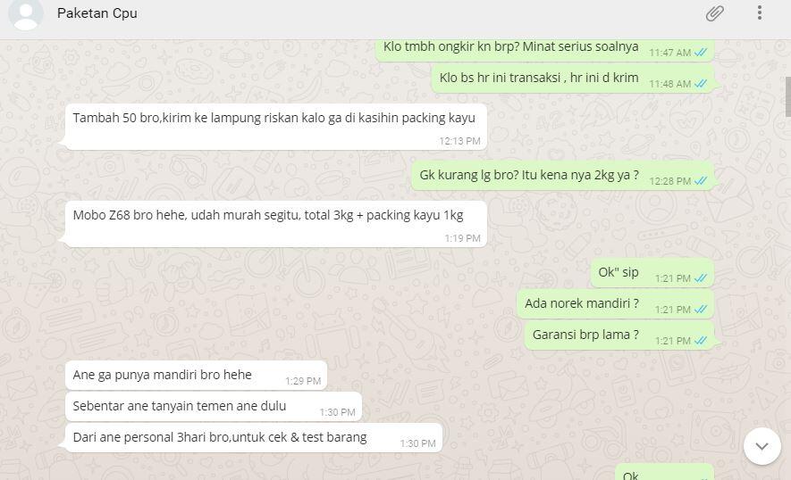 Bagaimana pendapat agan dengan Penjual ini ??