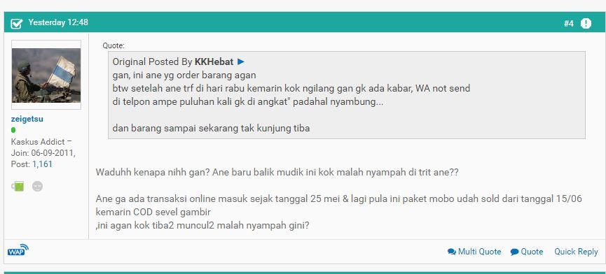 Bagaimana pendapat agan dengan Penjual ini ??