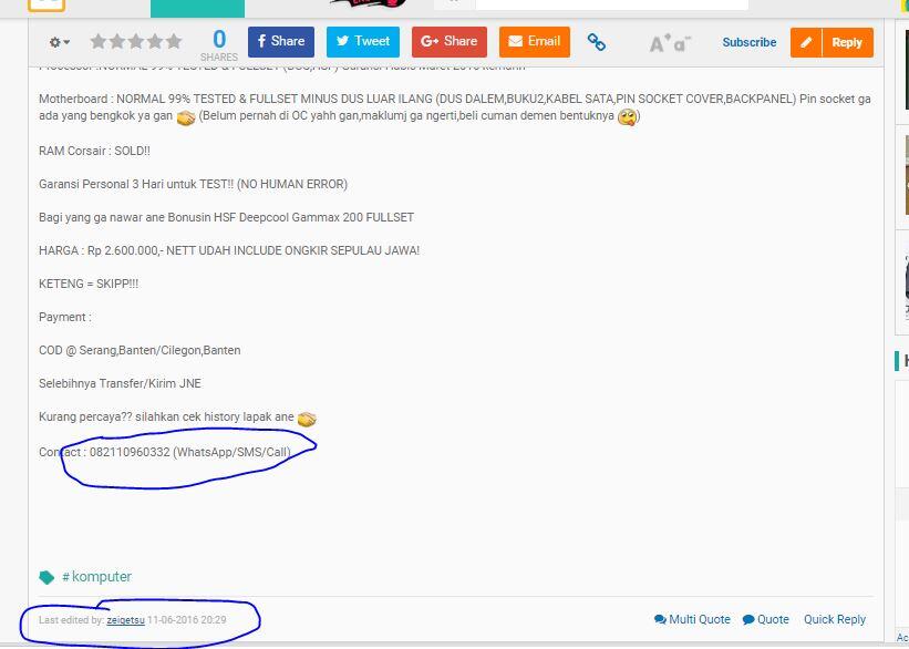Bagaimana pendapat agan dengan Penjual ini ??