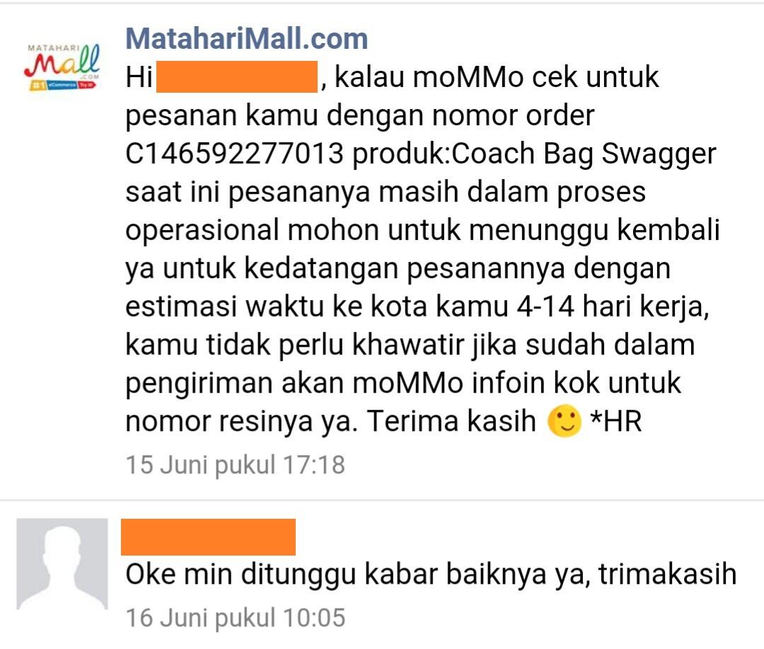 Ucapan Terima Kasih kepada MatahariMall dalam Program Promo &quot;Petasan&quot; Diskon 99%