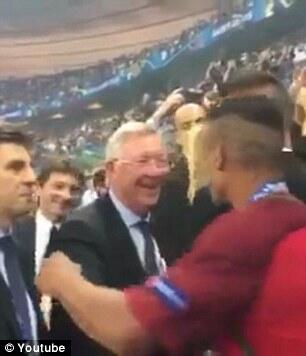 Ketika Cristiano Ronaldo dan Nani Bertemu Sir Alex Ferguson di Euro 2016