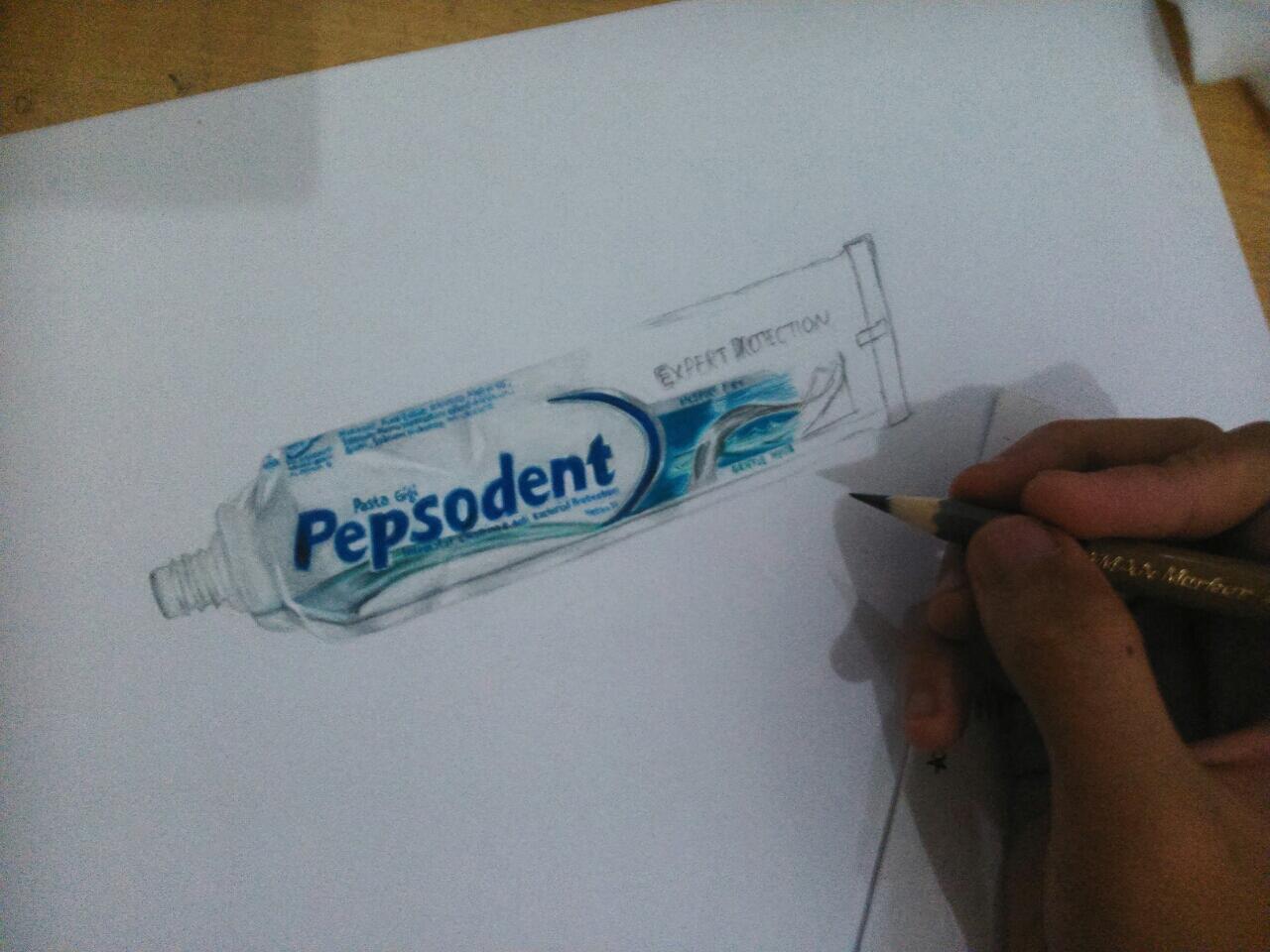 &#91;STEP BY STEP&#93; Menggambar Pepsodent Abis