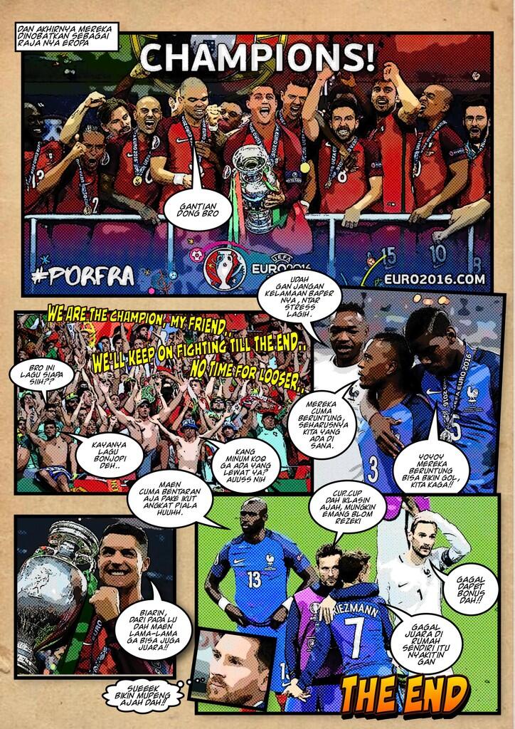 (Pict) PIALA EROPA 2016 dalam komik