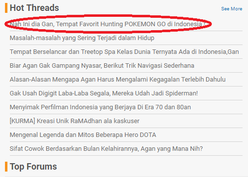 Nah Ini dia Gan, Tempat Favorit Hunting POKEMON GO di Indonesia !!