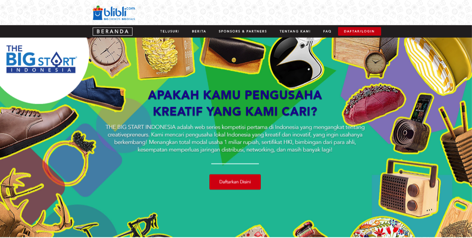 Ngaku Pengusaha Kreatif? Join The Big Start Indonesia. Bisa Dapetin Total Modal 1M!