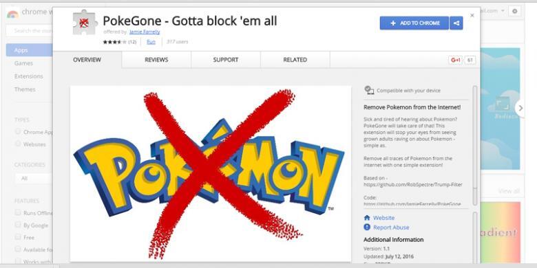&#91;TIPS&#93; Bosan dengan &quot;Pokemon Go&quot; di Internet? Begini Cara Memblokirnya