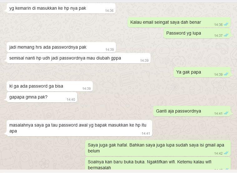 Beli HP di Galeri Indosat. Pastikan cek seluruh fungsi sebelum meninggalkan TKP. 