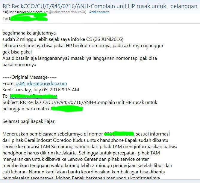 Beli HP di Galeri Indosat. Pastikan cek seluruh fungsi sebelum meninggalkan TKP. 