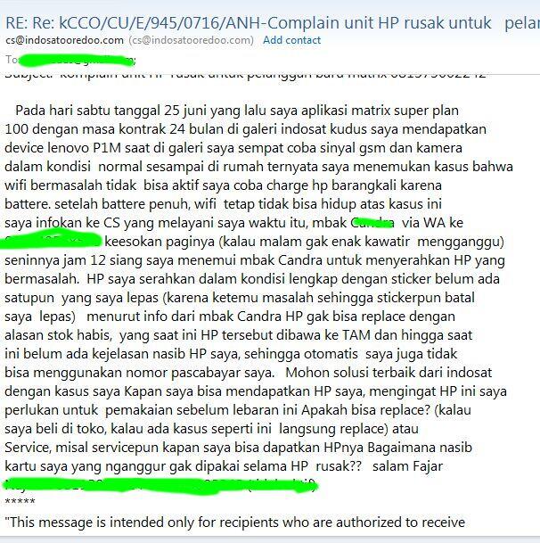 Beli HP di Galeri Indosat. Pastikan cek seluruh fungsi sebelum meninggalkan TKP. 