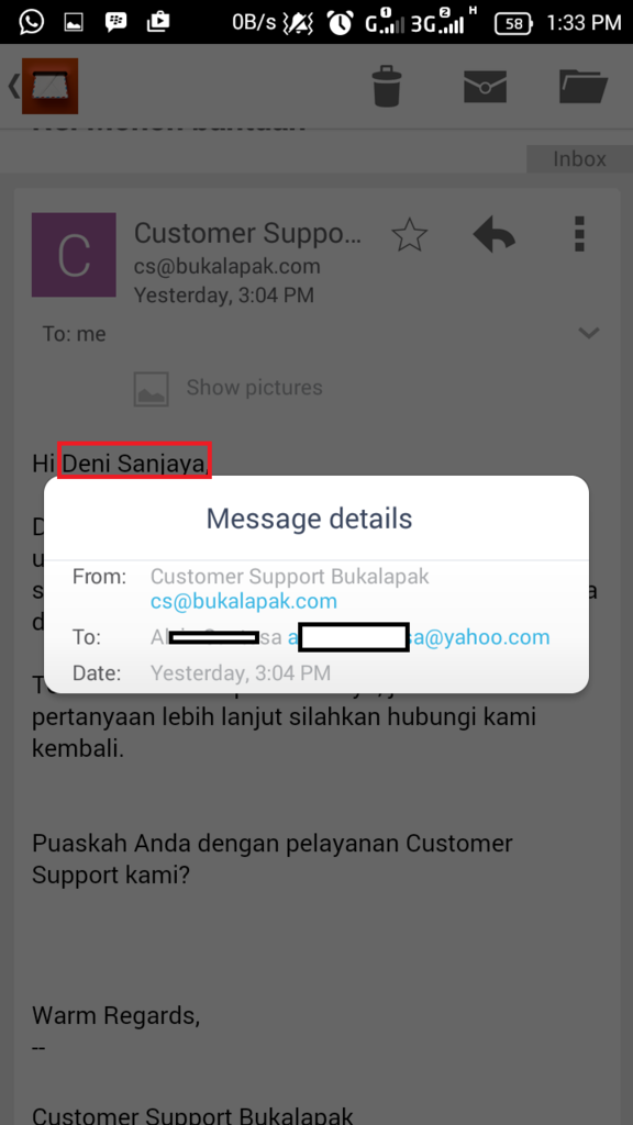 BUKALAPAK membiarkan FAKE RESI, Billy CARE MASUK!