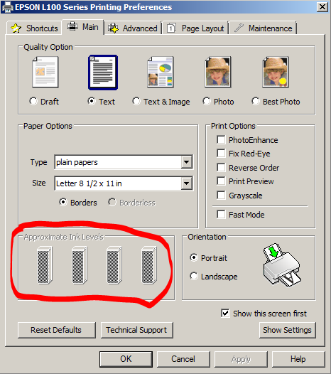 &#91;PROBLEM&#93; Error Printer Epson L100 Infus, Inks Level Tidak Terdeteksi