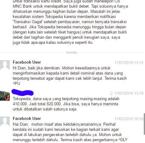 Kesalahan Tokopedia Menjadi Tanggung Jawab Customer