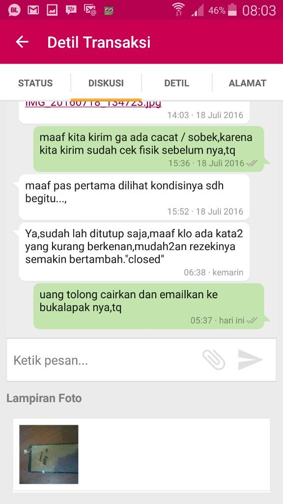 Surat terbuka untuk bukalapak karena tidak fair