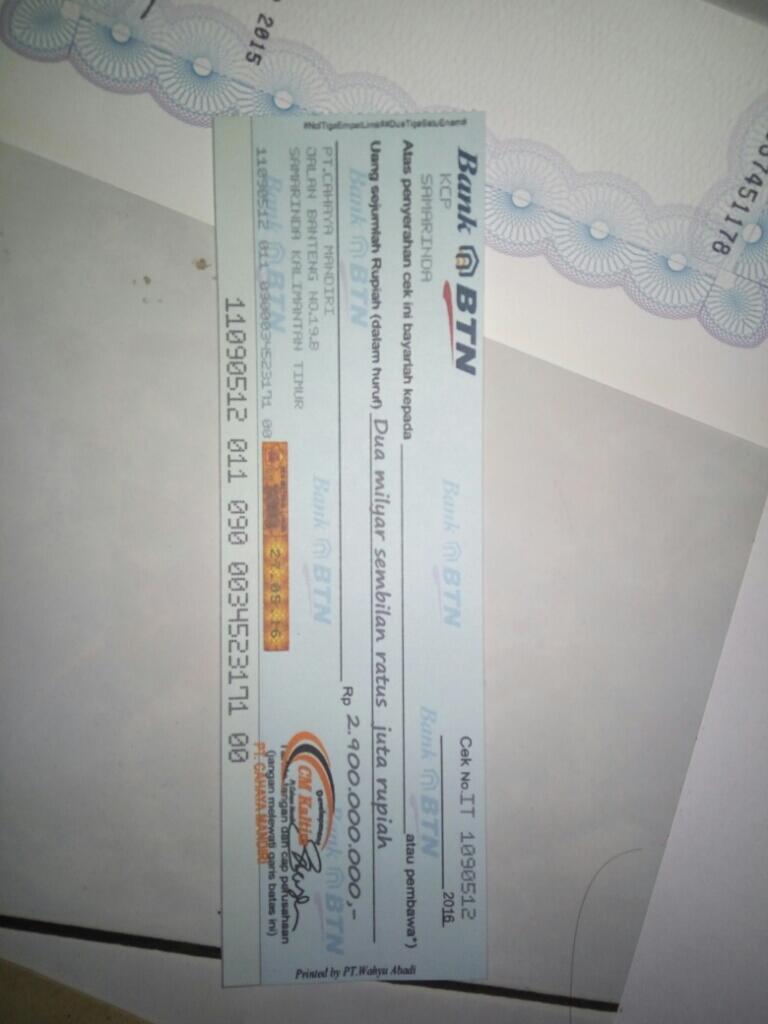 PT. Cahaya Mandiri. modus penipuan lama
