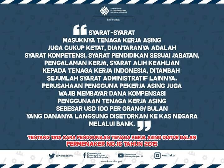 Jika ada warga Mainland kerja Buruh kasar , Laporkan !!!