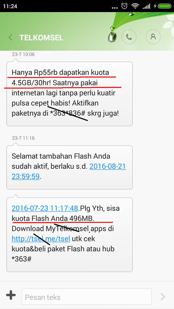 loh loh loh katanya beli 55rb dapet kuota 4.5GB eh koq dapet segini? 