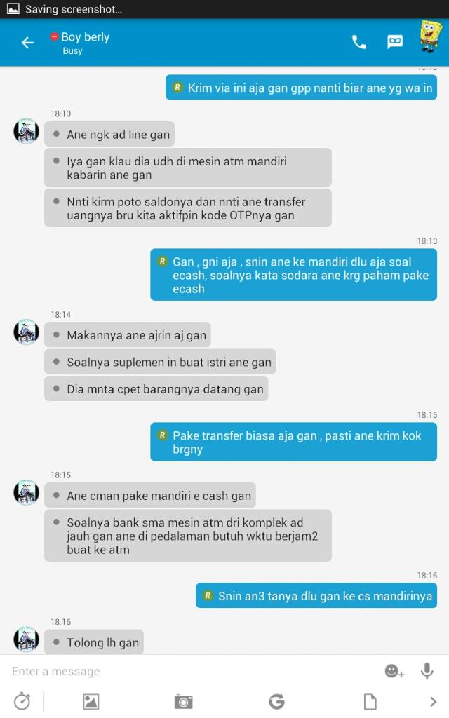 modus penipuan mandiri ecash