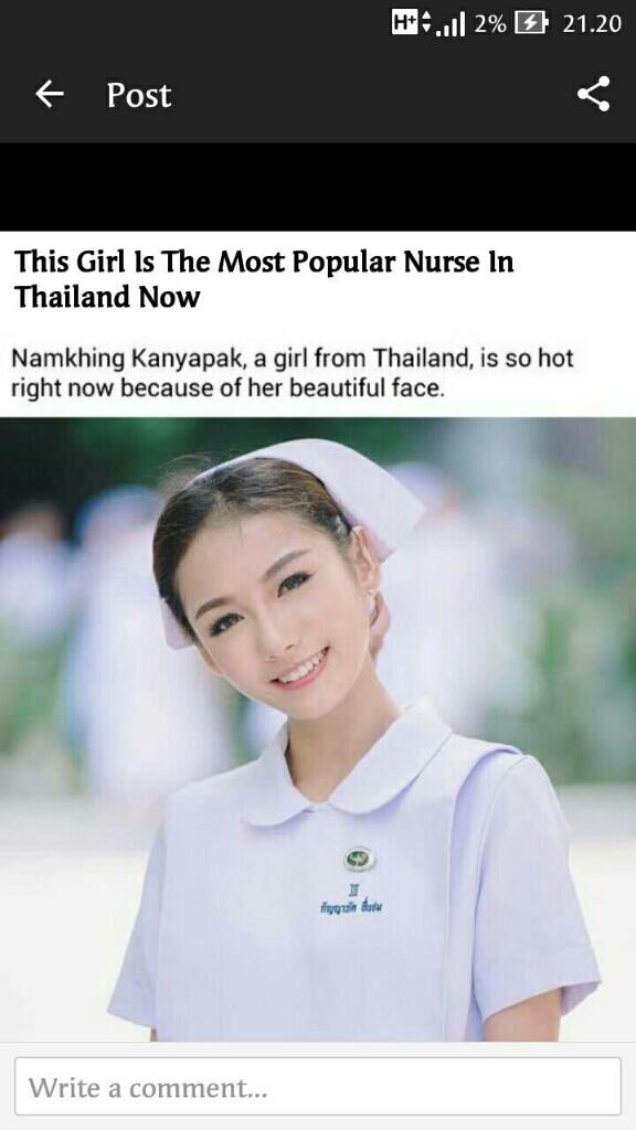 Kenalan dengan Namkhing Kanyapak, suster cantik asal Thailand.