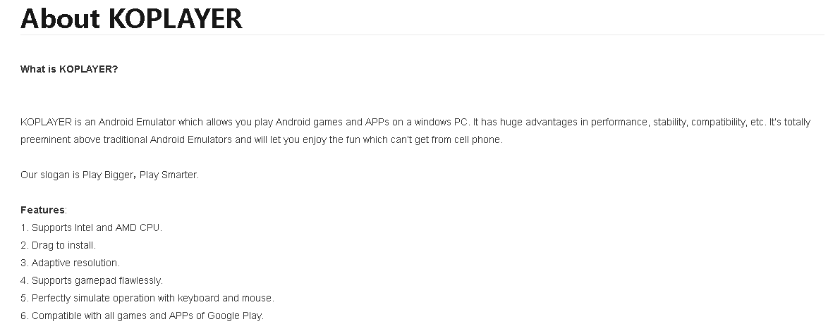 &#91;Emulator&#93; KO PLAYER - Android Emulator on PC / Laptop