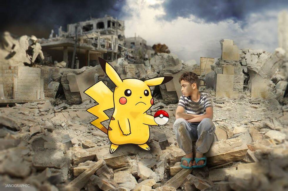 Pokemon Go dalam derita perang Suriah