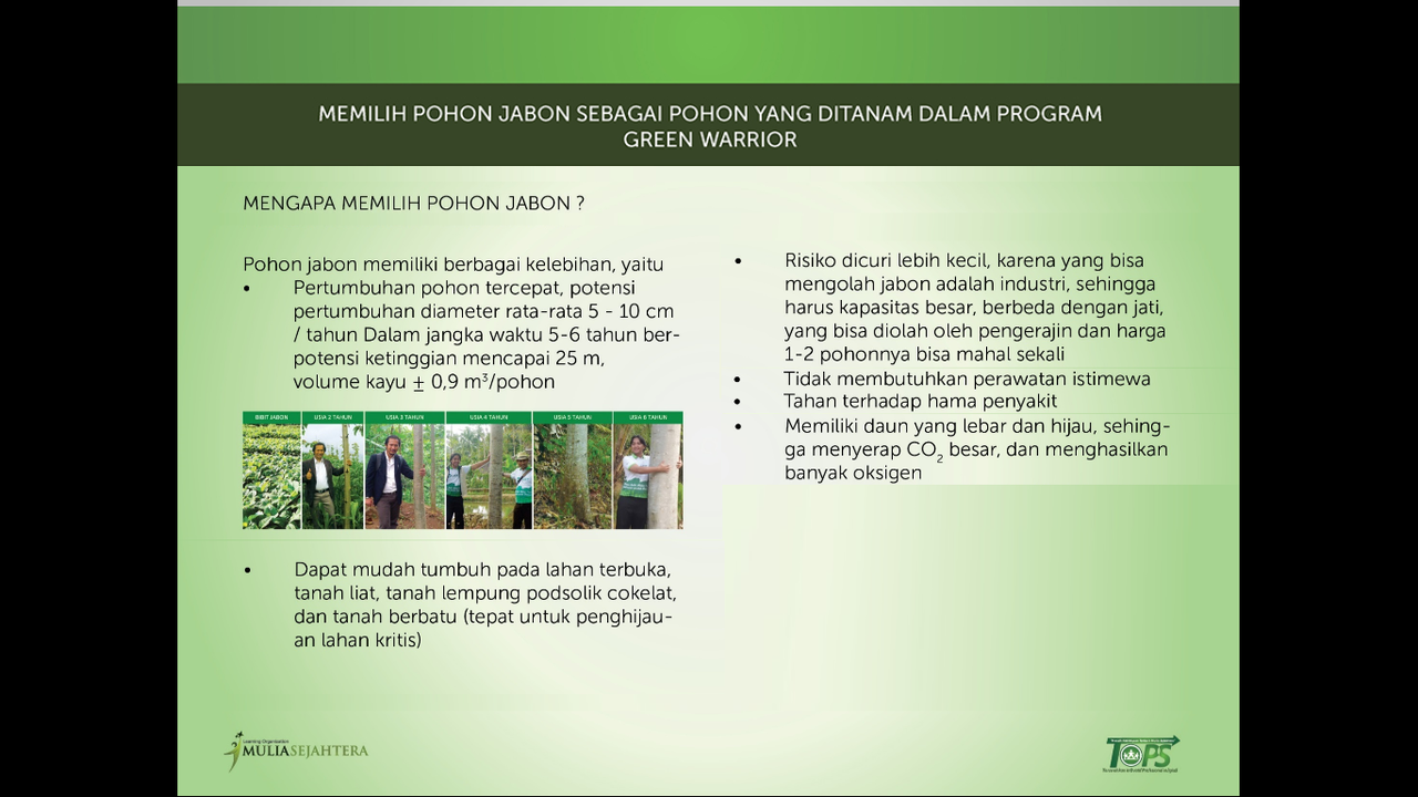 <<<GREEN WARRIOR>>> Mempersiapkan Dana Pensiun Dengan Menghijaukan Bumi