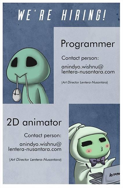 &#91;Bandung&#93; Dibutuhkan Asisten Komikus, Programer, dan Animator 2D