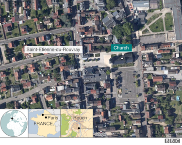hostages taken in france church