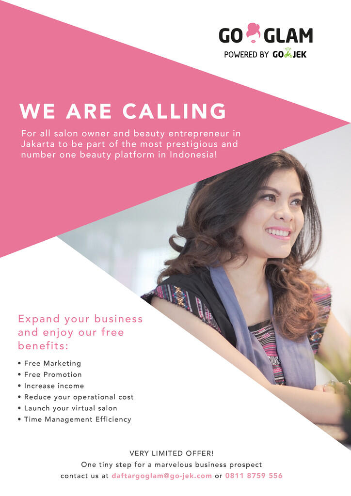 GOGLAM by PT. GOJEK is looking for SALON &amp; BEAUTY CENTER PARTNERS &#91;LIMITED &amp; RARE&#93;
