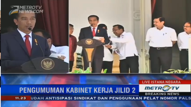 Live Update - Presiden Jokowi Reshuffle Kabinet Kerja Jilid I