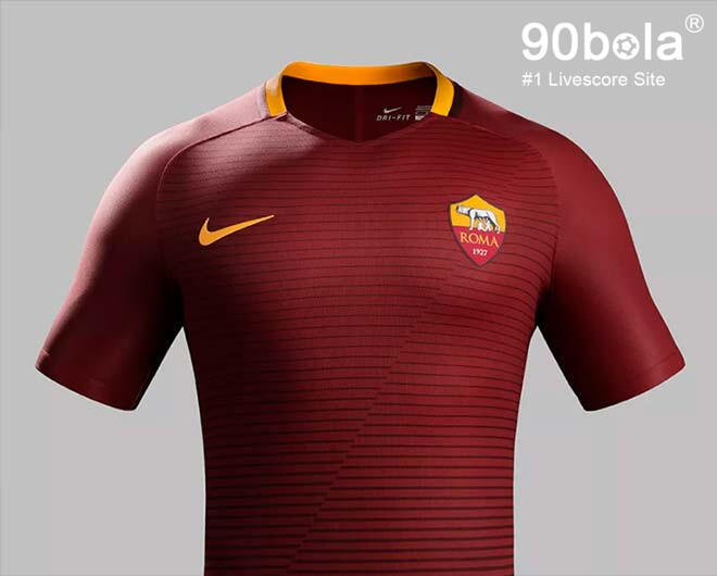 Ini Jersey Kandang Baru AS Roma Untuk Musim 16-17