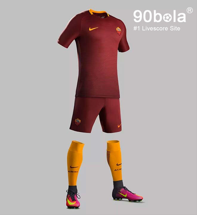 Ini Jersey Kandang Baru AS Roma Untuk Musim 16-17