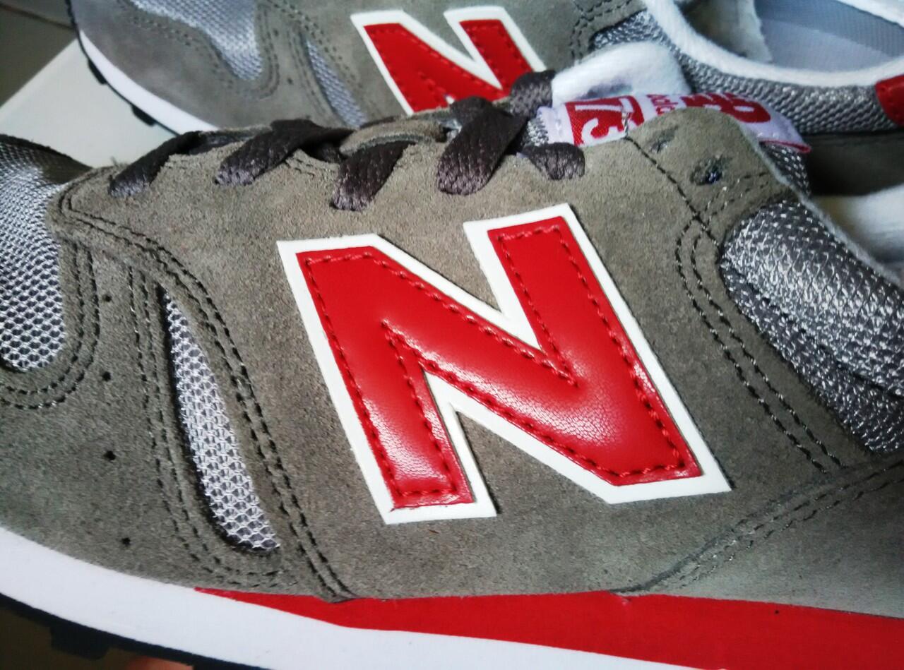 New Balance Original ML373 Men's Casual Sneakers - Abu-abu/Grey-Red (BNIB)
