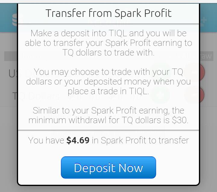 Kolaborasi Sparkprofit dan Tiql (trading gratis)