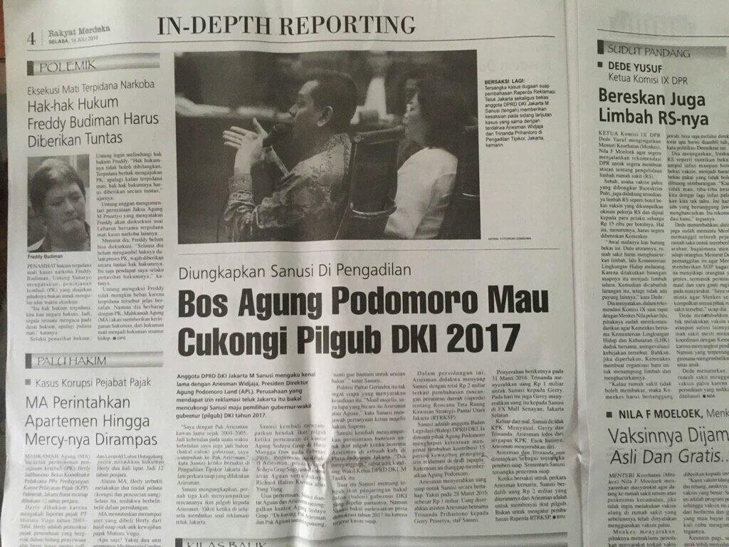 Ganggu Ahok, Jokowi Kepret Rizal Ramli