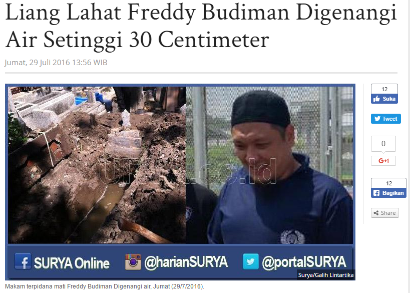 Liang Lahat Freddy Budiman Digenangi Air Setinggi 30 Centimeter