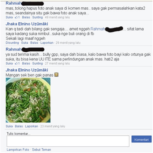 Melampirkan foto anak saat debat di forum atau medsos, apa bisa kena hukum UU ITE???