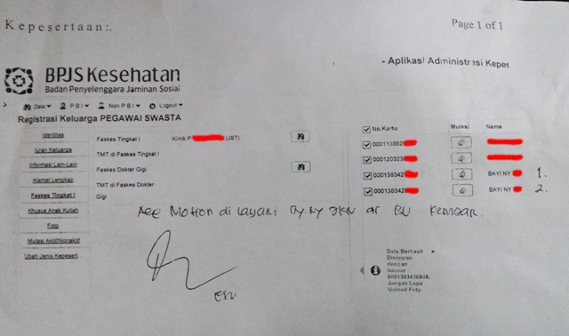 Sebuah Catatan Seorang Bapak Muda tentang BPJS Kesehatan