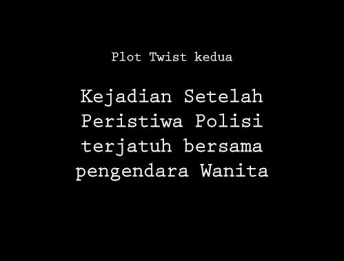 Kejadian Sebenarnya Peristiwa Polisi Jatuh bersama Pengendara Perempuan