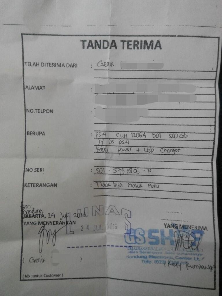 PS4 Cacat Produksi, Sony No Respon