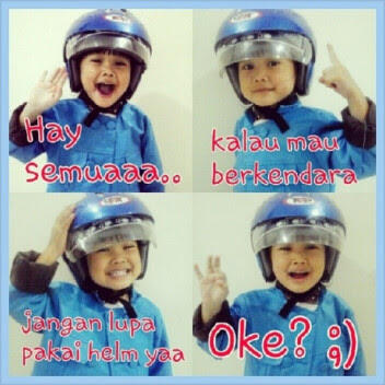 Pakai Helm, Selamatkan Diri